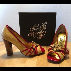 Naughty Monkey “Tough Luck” Peep Toe